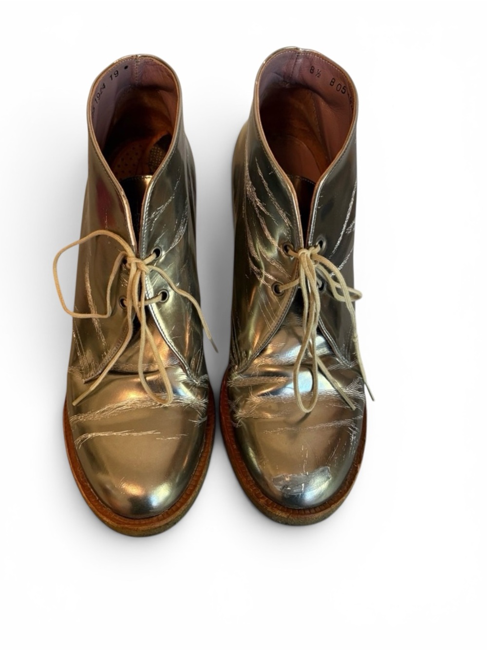 Robert Clergerie Silver Heeled Boots